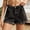 Grey, variant on Only Moment Women's Summer Shorts Polyester,Cotton Casual Long Knee Length High Waisted Stretch Wide Leg Relaxed Fit Jean Shorts Stretchy Grey,S