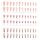 thumbnail image 1 of Uñas postizas de cobertura total con prensa en forma de ataúd para mujeres y niñas (3 cajas, 24 piezas cada una) 1086, 1 of 6