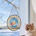 thumbnail image 5 of Cyprus Travel Decor Suncatcher Stained Glass Window Hanging, Gift for Traveller, Collection of Country Travel Souvenirs for Family and Friends, Cyprus Map and Flag Décor, 5 of 6