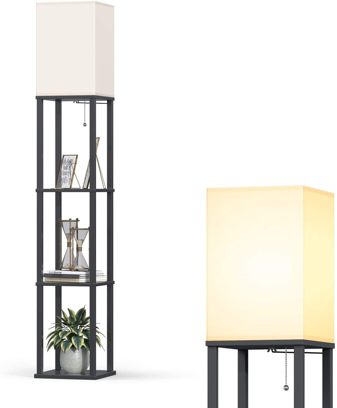 addlon led modern shelf floor lamp