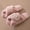 Pink, variant on JUSLIO Womens House Slippers Crisscross Cross Strap Fuzzy Plush Open Toe Slides Non Slip Flat Sole House Slippers Black