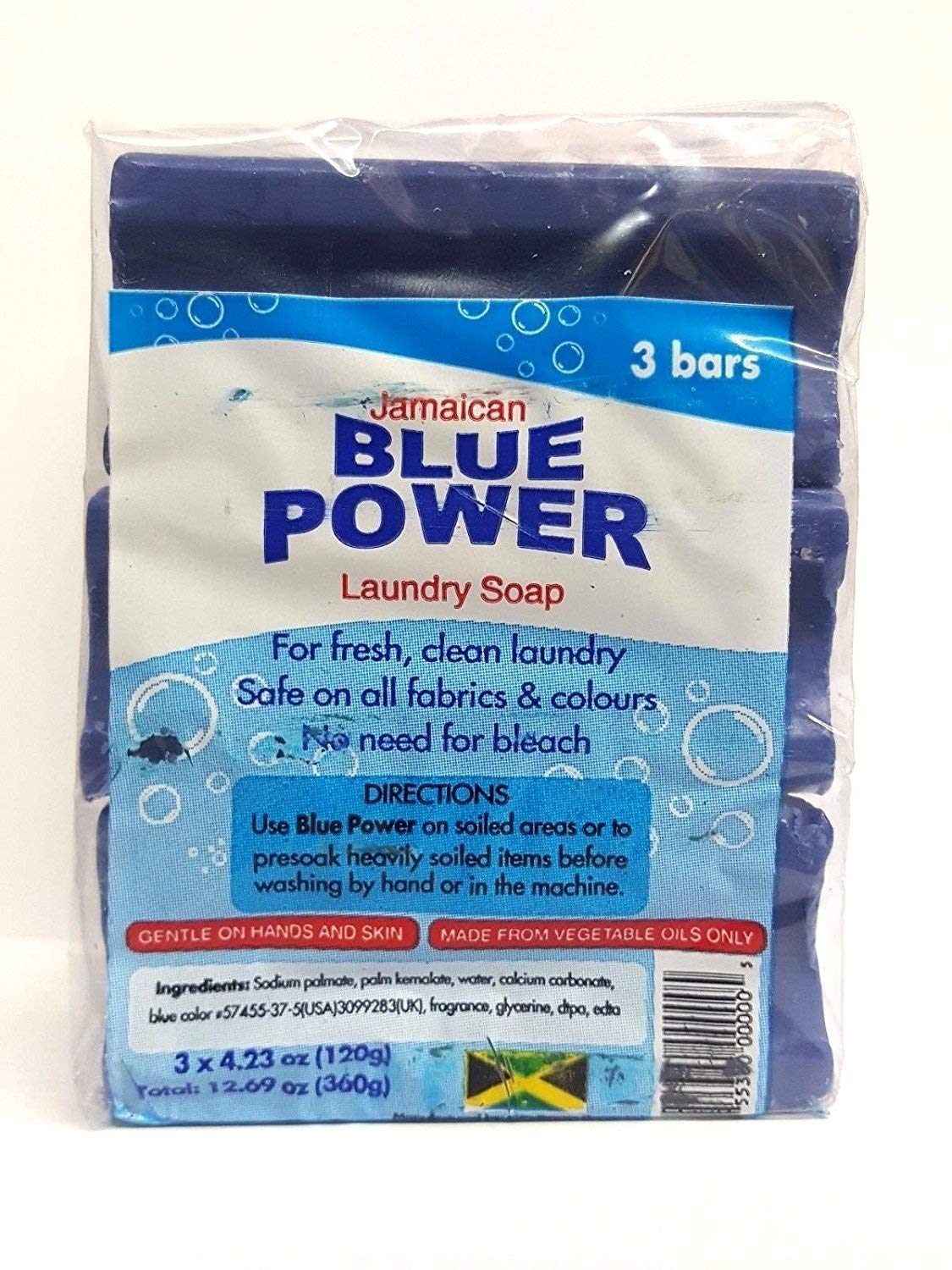 Blue Power Laundry Soap Jamaican Laundry Soap Lot of 2 (3) pack By