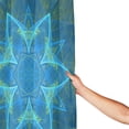 thumbnail image 4 of YFYANG Waterproof Bathroom Shower Curtain, Mandala Art Pattern Shower Curtain Set with Hooks, Home Bathroom Tub Decor - 72 "x72", Plastic Hooks, 4 of 9