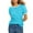 Sky Blue, variant on Womens T Shirts Tops Solid Color Crew Neck Short Sleeve With Contrast Trim Womens T Shirts