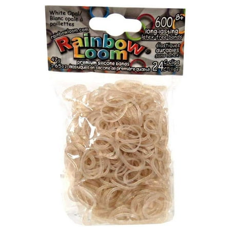 Rainbow Loom White Opal Rubber Bands Refill Pack [600