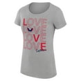 thumbnail image 2 of Women's G-III 4Her by Carl Banks Heather Gray Washington Capitals Super-Slim Fit Lightweight Hockey Love T-Shirt, 2 of 3