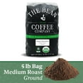 The Bean Organic Coffee Company Vienna Roast, Medium, Ground Coffee, 5Pound Bag, Café molido