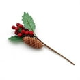 thumbnail image 1 of Fleurs Artificielles Baies Rouges Pics Tiges Artisanat Branche Couronne de Noël Houx Branches Artificielles Minuscules Pics Floraux pour Noël Couronnes de Fleurs Bricolage Cadeaux de Noël, 1 of 3
