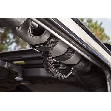 Rugged Ridge Grab Handles For Jeep CJ & Wrangler (1955-2010) - Black Nylon, Easy Install, 5-Year Warranty