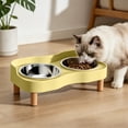 thumbnail image 4 of Byujiro Stainless Steel Elevated Double Pet Bowls, Neck-Friendly Cat & Dog Feeding/Watering Set with Non-Spill Stand, Anti-Tipping Design, Durable & Easy-Clean, 4 of 6