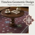 thumbnail image 5 of TURCURNO Washable 3x8 Long Runner Rugs for Laundry,Vintage Geometric Star Medallions Rug,Non Slip Small Throw Low Pile Indoor Rugs for Hallway,Oriental Rug Kitchen Accessories,Red, 5 of 10