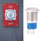 thumbnail image 2 of Interruptor De Fuente De Luz LED, Cabeza Redonda Plana Con Símbolo De Alimentación De Interruptor De Metal De 16 Mm Para Suministros Industriales YLSHRF Metal Switch, 2 of 8