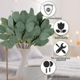 thumbnail image 3 of 30 Pcs Artificial Eucalyptus Stems with White Seeds,Fake Silver Dollar Eucalyptus Leaves Stem Faux Leaf for Wedding Bouquets, Flower Arrangements, Tables Centerpieces, Home Decor, 3 of 8