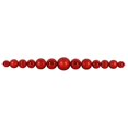 thumbnail image 1 of Vickerman N149603UV 9 ft. Red Shiny & Matte Shatterproof UV Resistant Ball Garland, 1 of 1