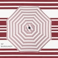 thumbnail image 4 of Best Choice Products 10ft Solar LED Lighted Patio Umbrella w/ Tilt Adjustment, UV-Resistant Fabric - Burgundy, 4 of 7