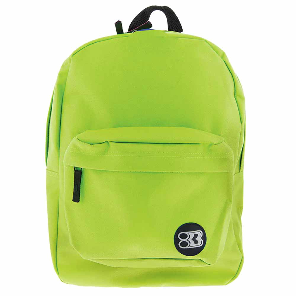 1 Backpack School Book Bag Hiking Camping Travel Sports Back Pack Lime  Green 17