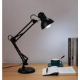 thumbnail image 3 of Lámpara de Escritorio, Luz de Lectura con Brazo Oscilante de Metal, Base o Abrazadera Intercambiable, Lámpara de Mesa de Clásica con Clip de Arquitecto, Junta Múltiple, Brazo Ajustable (Negro) Zefei Wu  9024735068549, 3 of 5