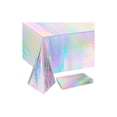 thumbnail image 1 of Table Cloth 2 Durable Disposable Cover for Parties and Dining - Easy Large Size for Indoor Outdoor Use Protective Tabletop, 1 of 2