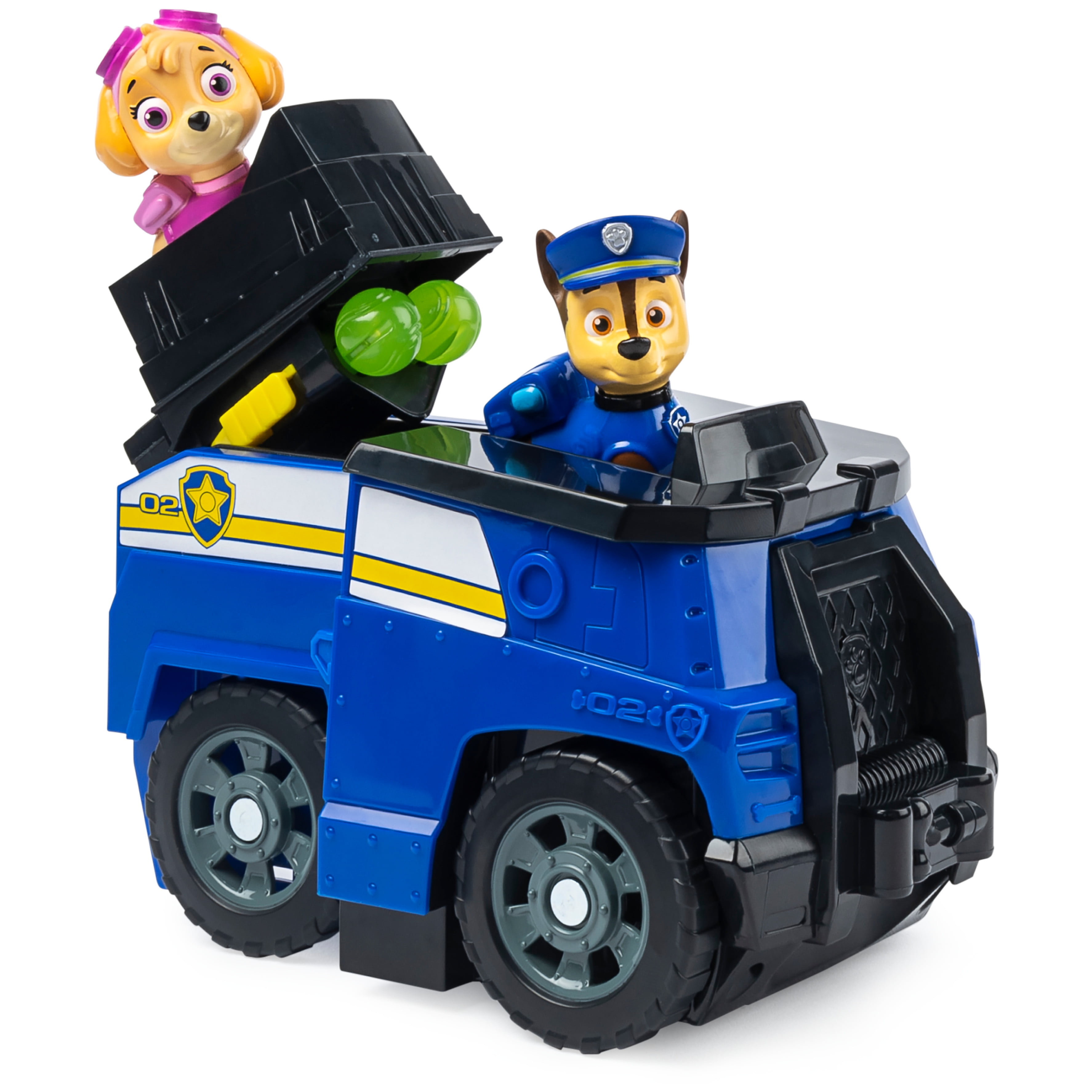 PAW Patrol, Chase Split-Second 2-in-1 Transforming Vehicle with Figure