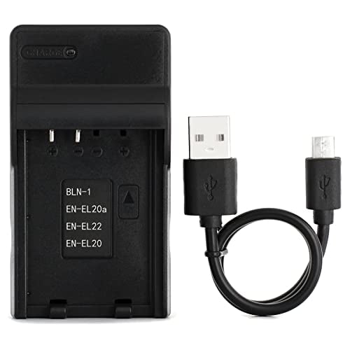 Cargador USB EN-EL20 Para Nikon 1 AW1 1 J1 1 J2 1 J3 1 J4 1 S1 1 S2 1 V3 Coolpix A Norifon