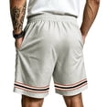 thumbnail image 5 of Hurxie Mens Athletic Gym Shorts 5/5.5 Inch Cotton Casual Shorts Elastic Waist Joggers Sports Sweat Shorts with Pockets Gray,L, 5 of 6