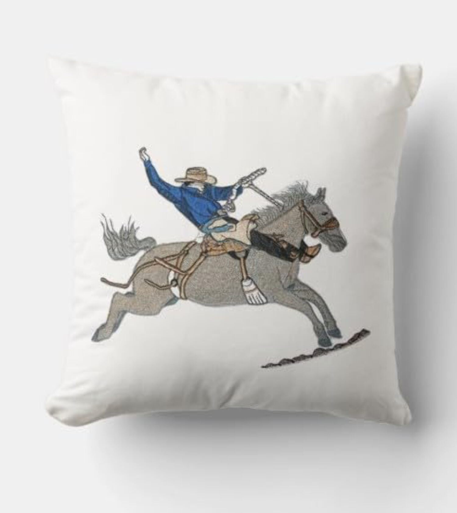 Custom and Unique Spirit of Stallions [Saddle Bronco ] [Custom and Unique] Embroidered Iron on/Sew patch [8.5" 8.5"]