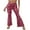 Red, variant on KOMOO Women Casual Flared Pants Water Ripple Printed Yoga Long Pants Sweatpant Tie Dye High Waist Trousers