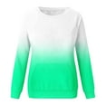 thumbnail image 6 of Royisotas Winter Plus Size Sweatshirts for Women Long Sleeve Gradient Color Pullover Kangaroo Pocket Trendy Crew Neck Casual No Hood Shirts, 6 of 6
