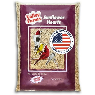 Valley Farms Sunflower Hearts Wild Bird Food (4LBS)