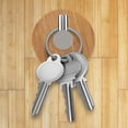 thumbnail image 4 of Gancho de pared adhesivo de acero inoxidable de bambú, ganchos para abrigos, ganchos para puertas, colgadores adhesivos de pared para colgar ropa, abrigos, toallas (4 unidades), 4 of 5
