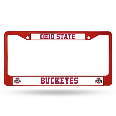 Ohio State Buckeyes Metal License Plate Frame - Red ...