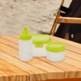 thumbnail image 6 of HONMEET Set of Green Plastic Condiment Bottles for Camping, Travel, Kitchen, BBQ, and Outdoor Use - and Portable, 6 of 6