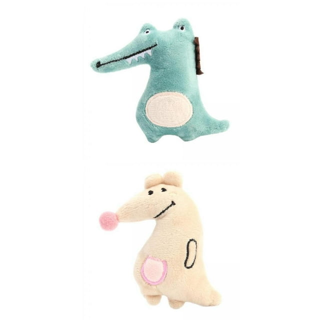 Juguetes de hierba gatera jinwen 2 Juguetes de peluche muñecos de animales suministros para gato