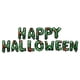 thumbnail image 1 of KAKOWELY Globos de Halloween con letras de aluminio, decoración para fiestas (verde), 1 of 5
