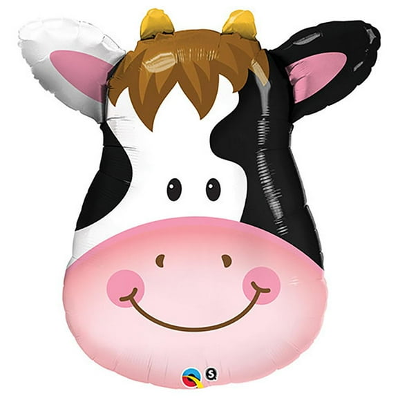 LOONBALLOON Farm Animals Balloons, 32″ CONTENTED COW