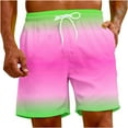 thumbnail image 5 of WAENQINLA Swimming Trunks for Men Summer Elastic Waist Beach Shorts Quick Dry Drawstring Board Shorts Funny Graphic Holiday Beachwear, 5 of 9