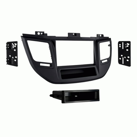 Metra 99-7369B Black Single DIN Car Stereo Dash Kit for 2016-up Hyundai Tucson