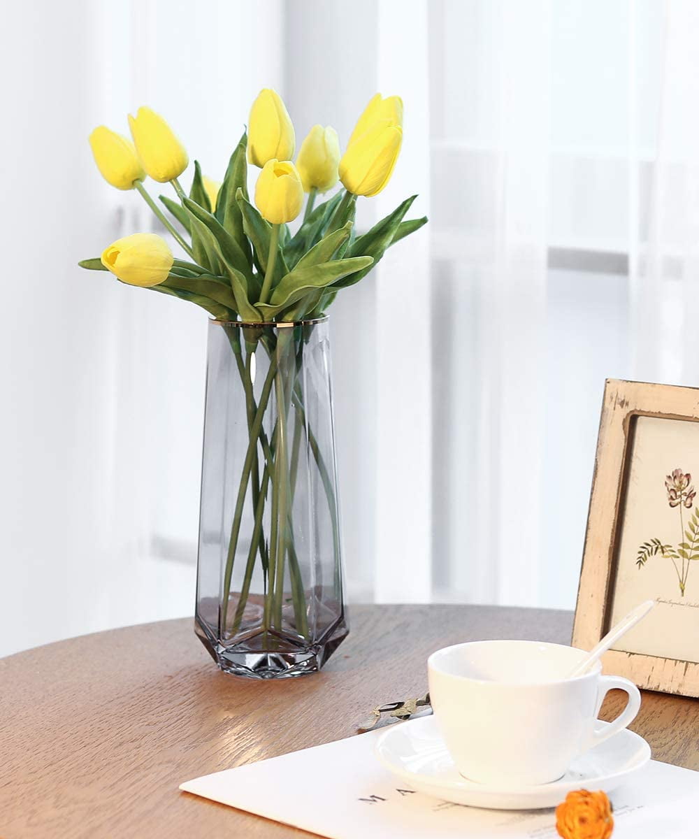 S/M/L Silver Gold Stunning Iron Luxury Flower Wedding Vase Table XMAS Home Decor 