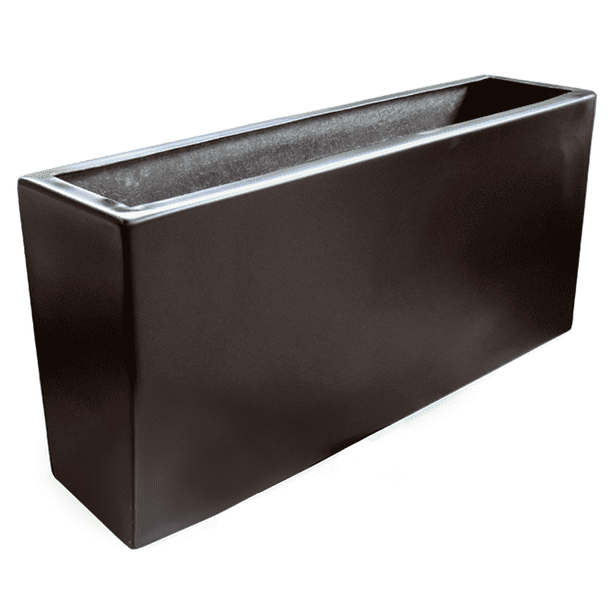 Maceta de Fibra de Vidrio Mod. Jardinera 100x25x50cm Chocolate FibraFormas Fibraformas de México Jardinera 1002550