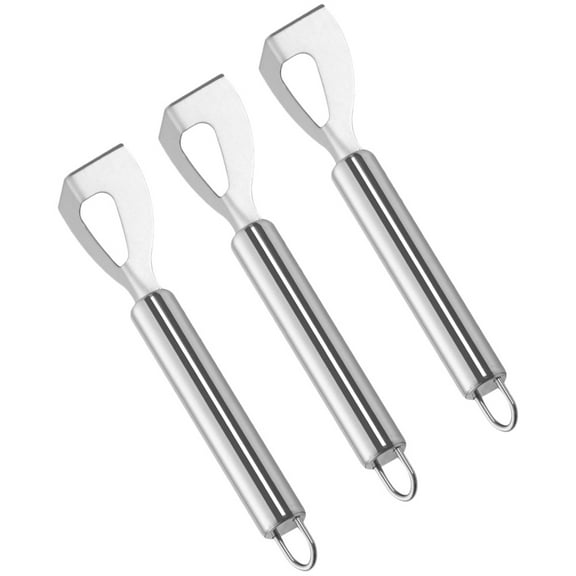 SEWCHICS Kitchen Cheese Slicing Tool 3pcs Stainless Steel Butter Slicer Silver