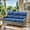 Gray Wicker, variant on POCASSY 6 Inch Thick Cushion High Back Outdoor Wicker Patio Sofa, All Weather Brown Wicker Furniture 3-Seater Sofa Patio Couch for Porch in Blue