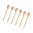thumbnail image 2 of Dekaim 50pcs bâton de louche de miel en bois, mini pot de louche de miel de confiture en bois de ménage distribuant le bâton de tige d'agitation(Exquis 10CM), 2 of 14