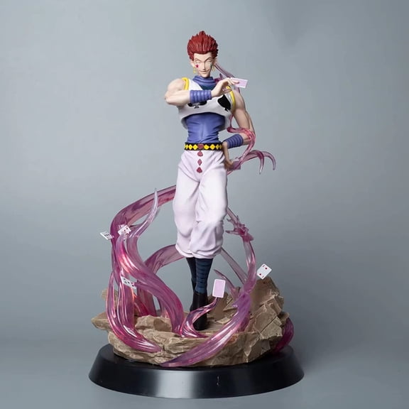 New HUNTER×HUNTER Hisoka Morow Handmade 32cm/12.6inch Hisoka Statue Anime Collection Figurine Gifts ( Replacement Head)