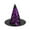 Purple, variant on Halloween Witch Lace Hat Festival Party Cornered Wide Hat Orange