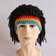 thumbnail image 3 of Sombrero Divertido y creativo ZHAOCHENG hecho a mano estilo Rasta color Negro Reggae Talla única, 3 of 4