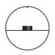 thumbnail image 1 of Organizador Decoración de candelero redondo geométrico de metal (candelabro corto negro 18,5 cm) Ehuebsd Libre de BPA, 1 of 6