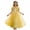 Yellow, variant on Bxsruta Big Kids Girls Princess Dress Off Shoulder Lace Mesh Long Evening Gown for Wedding Party Costume Sizes 8-14