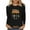 Black, variant on BangWanChi Long Sleeve Shirts for Women Women's Casual Fashion Full Year Birthday Printed Round Neck Long Sleeved Tops/shirt