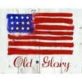 thumbnail image 2 of Cole, Jan 18x15 Black Ornate Wood Framed with Double Matting Museum Art Print Titled - Old Glory, 2 of 4