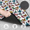 thumbnail image 3 of Honeii Colorful Flying Butterflies Print Car Foot Mat Four-Piece Set - Front & Rear Universal Car Floor Mats for SUVs, Trucks, Sedans, 3 of 7